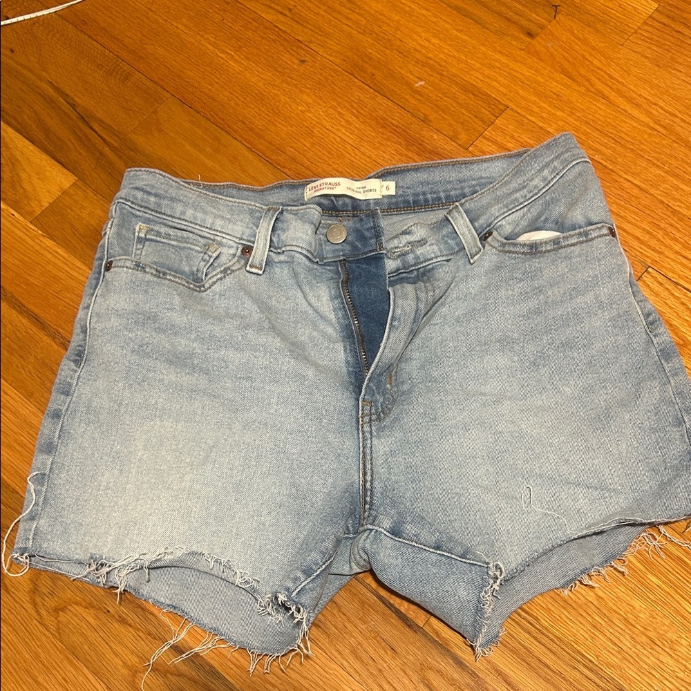 Levi's Light Blue Jean Shorts